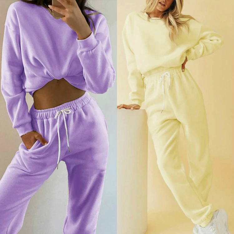 2 Piece Set Women Winter Hoodie Sweatshirt Set Girl Purple Outfit Two Piece Set Pants Suit Woman Thick Sportswear Pants Suit XL
2 Piece Set Women Winter Hoodie Sweatshirt Set Girl Purple Outfit Two Piece Set Pants Suit Woman Thick Sportswear Pants Suit XL