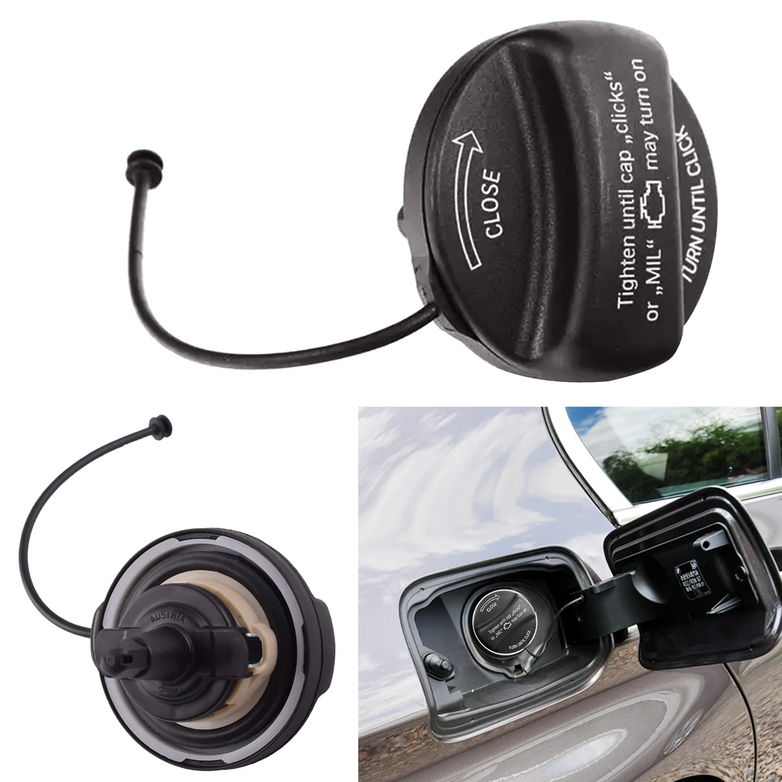 Fuel Filler Cap Petrol Models Fit For BMW E60 E61 E81 E87 E90 E91 E92 X5 E70 X3 E83 16117222330 16117193372 Car Accessories
Fuel Filler Cap Petrol Models Fit For BMW E60 E61 E81 E87 E90 E91 E92 X5 E70 X3 E83 16117222330 16117193372 Car Accessories