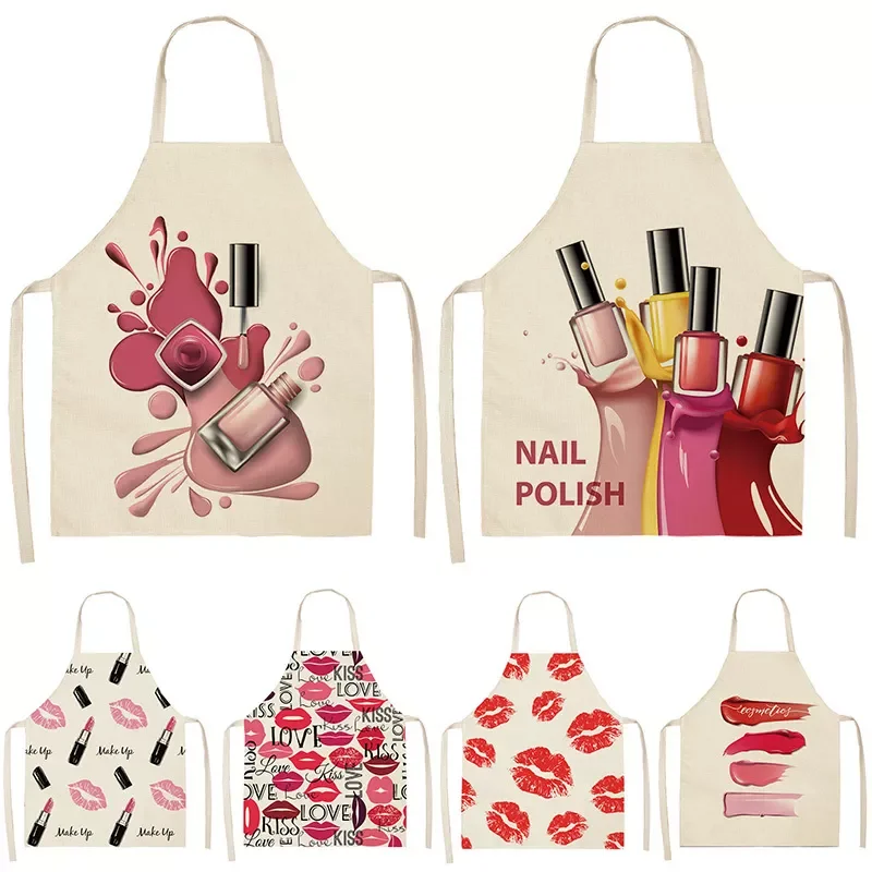 Nail Polish Lipstick Apron Kitchen Linen Aprons Bibs Household Cleaning for Aprons for Women Home Cooking Accessories Apron
Nail Polish Lipstick Apron Kitchen Linen Aprons Bibs Household Cleaning for Aprons for Women Home Cooking Accessories Apron