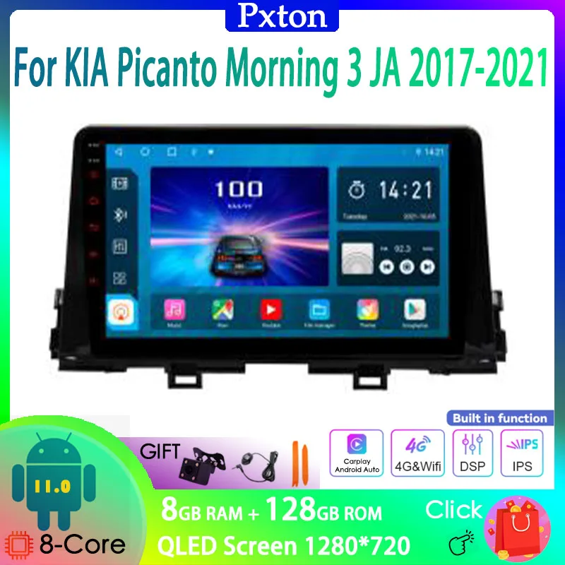 Мультимедийный проигрыватель на Android с сенсорным экраном для KIA Picanto Morning 3 JA 2017-2021 Carplay Auto 8G + 128G 4G
Мультимедийный проигрыватель на Android с сенсорным экраном для KIA Picanto Morning 3 JA 2017-2021 Carplay Auto 8G + 128G 4G