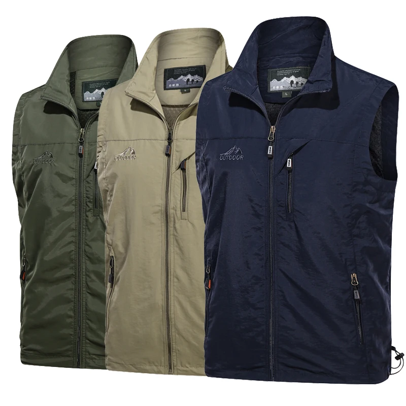 New Men Solid Vest Classic Waistcoat Male Sleeveless Unloading Solid Coat Work Vest Photographer Tactical Masculino Jacket
New Men Solid Vest Classic Waistcoat Male Sleeveless Unloading Solid Coat Work Vest Photographer Tactical Masculino Jacket