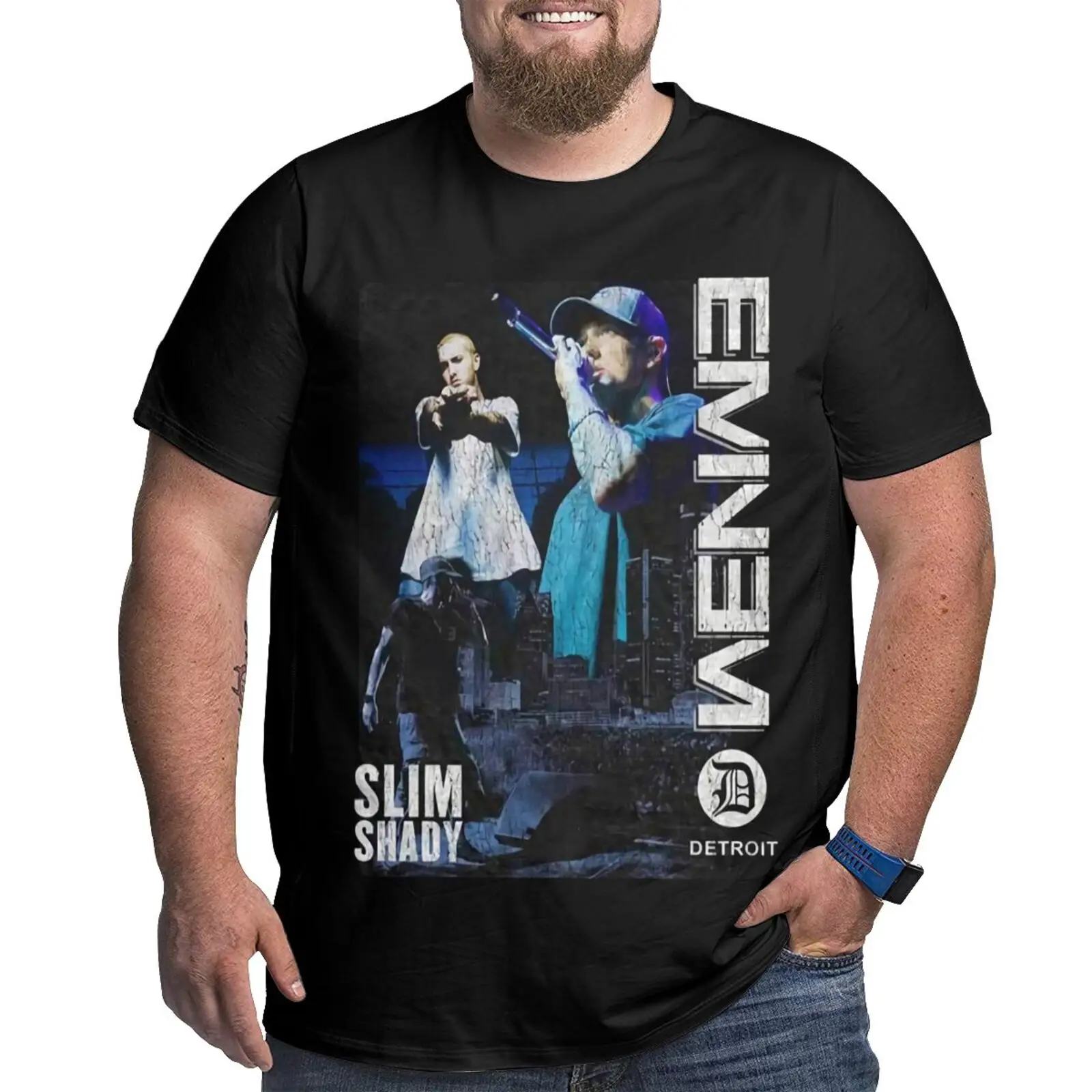 Футболка женская оверсайз с принтом Эминема для сценического фото
Футболка женская оверсайз с принтом Эминема для сценического фото