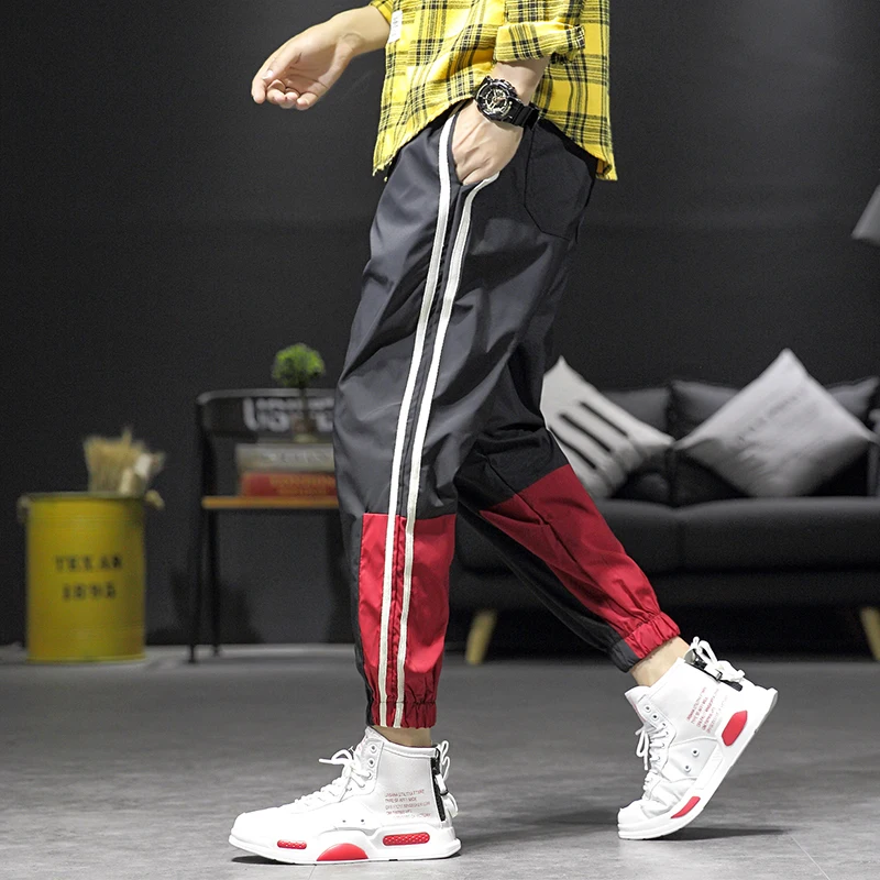 Mens Hip Hop Jogger Sweatpants Retro Stripe Track Pants Men Sport Pants Loose Baggy Pants Japanese Streetwear Male Youth College
Mens Hip Hop Jogger Sweatpants Retro Stripe Track Pants Men Sport Pants Loose Baggy Pants Japanese Streetwear Male Youth College