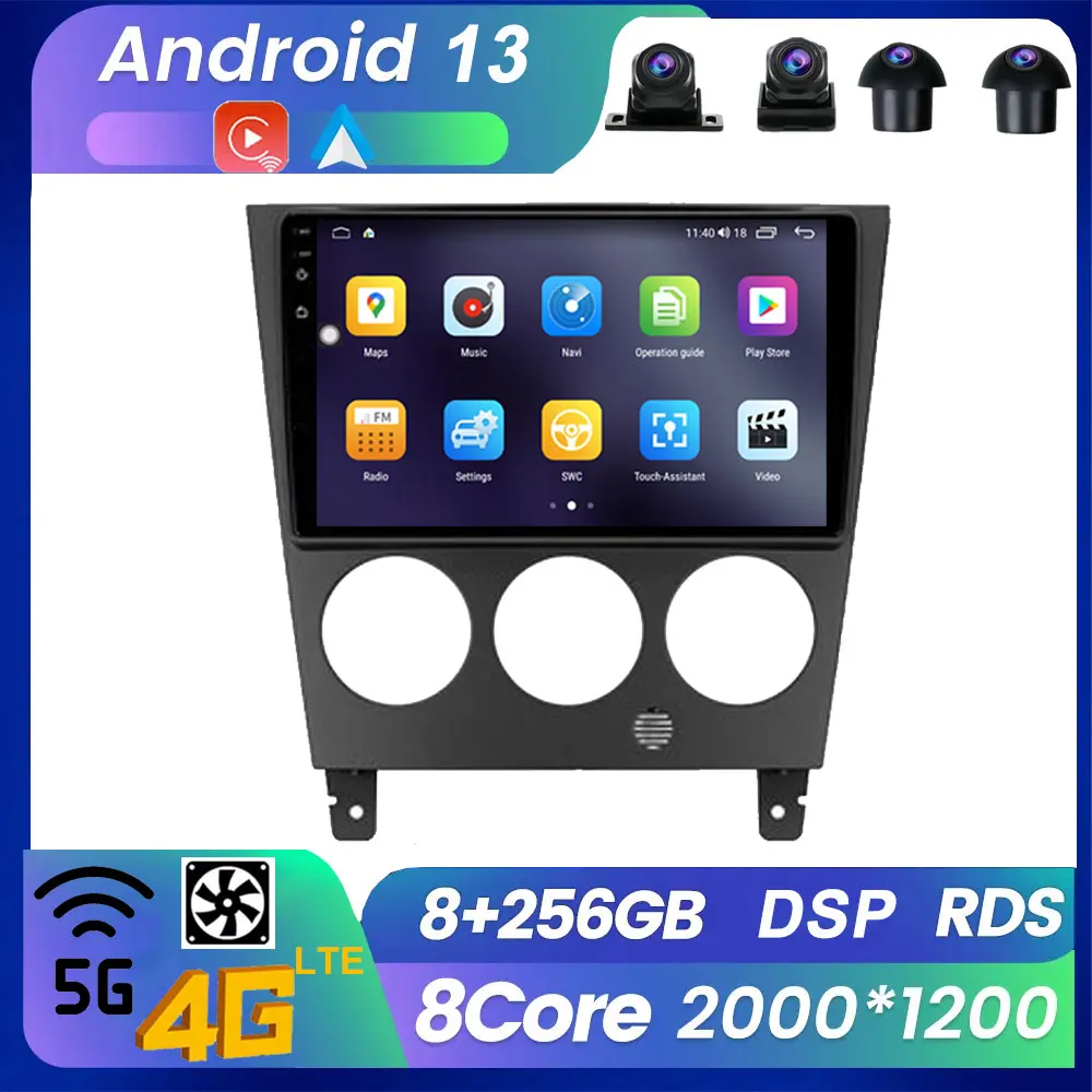 Автомобильный экран на Android 13, 9 дюймов для Subaru Impreza GD GG 2002-2007, Беспроводной мультимедийный видеоплеер для Carplay, навигация, стерео
Автомобильный экран на Android 13, 9 дюймов для Subaru Impreza GD GG 2002-2007, Беспроводной мультимедийный видеоплеер для Carplay, навигация, стерео