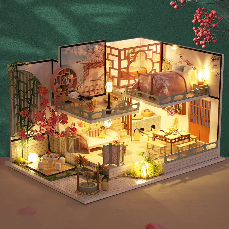 Diy Miniature Dollhouse Building Kit Doll House Furniture Chinese Style Wooden Model Little House Children's Toys Birthday Gift
Diy Miniature Dollhouse Building Kit Doll House Furniture Chinese Style Wooden Model Little House Children's Toys Birthday Gift