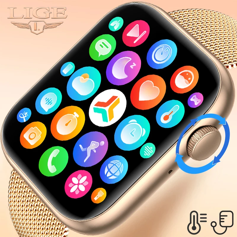 LIGE Body Temperature Smart Watch Women 1.85 Inch Rotary Keys Sports Bracelet Bluetooth Call Custom Dial Men Smartwath Lady 2023
LIGE Body Temperature Smart Watch Women 1.85 Inch Rotary Keys Sports Bracelet Bluetooth Call Custom Dial Men Smartwath Lady 2023
