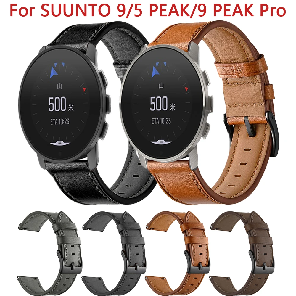 22mm Leather Strap for Suunto 9 Peak Pro Sport SmartWatch Men Replacement Band For SUUNTO 5 Peak Watchband Wrist Bracelet Correa
22mm Leather Strap for Suunto 9 Peak Pro Sport SmartWatch Men Replacement Band For SUUNTO 5 Peak Watchband Wrist Bracelet Correa
