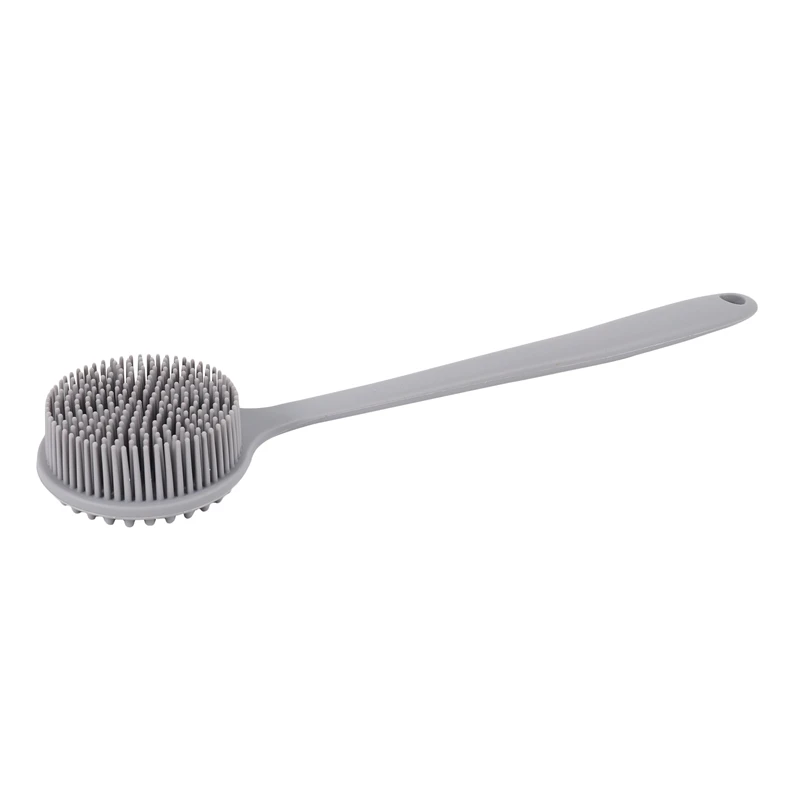 Soft Silicone Back Scrubber Shower, Bath Body Brush With A Long Handle, Bpa-Free, Non-Slip, Gray
Soft Silicone Back Scrubber Shower, Bath Body Brush With A Long Handle, Bpa-Free, Non-Slip, Gray