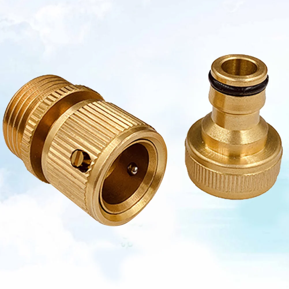 1 Set Quick Connector Copper 3/4 Inch Golden Hose Adapter Coupling Fittings Connector for Garden Irrigation
1 Set Quick Connector Copper 3/4 Inch Golden Hose Adapter Coupling Fittings Connector for Garden Irrigation