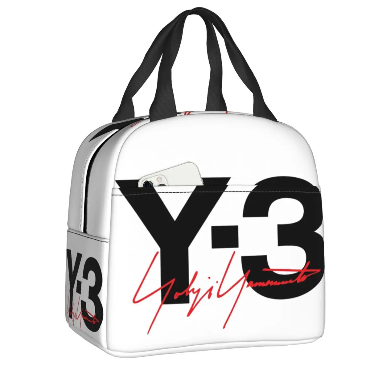 

TartanCustom Yohji Yamamoto Skullies Lunch Bag Men Women Cooler Thermal Insulated Lunch Box for Children School lunchbag