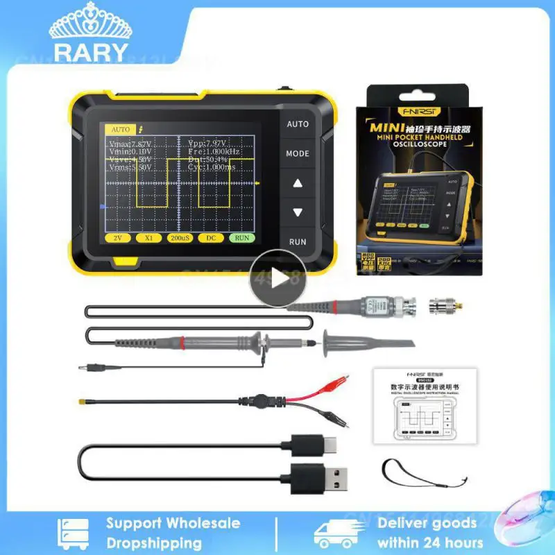 1/2/3PCS FNIRSI-138 DSO152 Pocket-size Digital Oscilloscope Kit DIY Parts +9 v adapter 2.4" TFT 2.5MSa/s 200KHz PWM Square Waves
1/2/3PCS FNIRSI-138 DSO152 Pocket-size Digital Oscilloscope Kit DIY Parts +9 v adapter 2.4" TFT 2.5MSa/s 200KHz PWM Square Waves