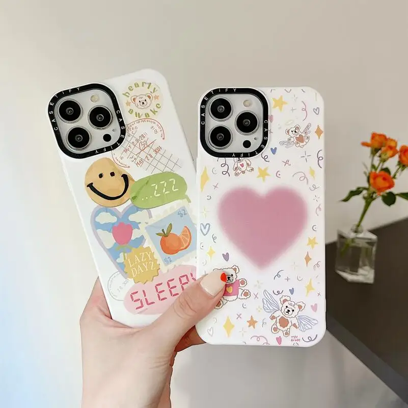 INS Smiley Heart-Shaped Lady Girl Phone Cases For iPhone 13 12 11 Pro Max XR XS MAX X 7/8Plus Shockproof Soft Silicone TPU Shell
INS Smiley Heart-Shaped Lady Girl Phone Cases For iPhone 13 12 11 Pro Max XR XS MAX X 7/8Plus Shockproof Soft Silicone TPU Shell