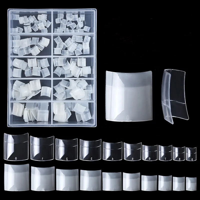 Nail Art Short French Style Half Cover Natural Transparent Square Head False Nails 200pcs/box
Nail Art Short French Style Half Cover Natural Transparent Square Head False Nails 200pcs/box