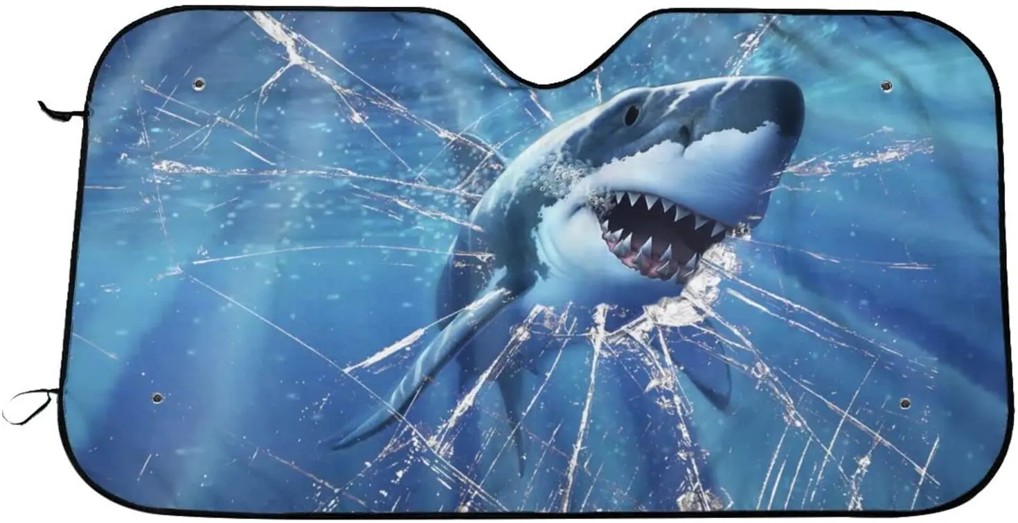 Shark Car Sun Shade for Windshield, Sun Visor Front Windshield Sunshade, Windshield Cover, Automotive Interior Sun Protection, F
Shark Car Sun Shade for Windshield, Sun Visor Front Windshield Sunshade, Windshield Cover, Automotive Interior Sun Protection, F