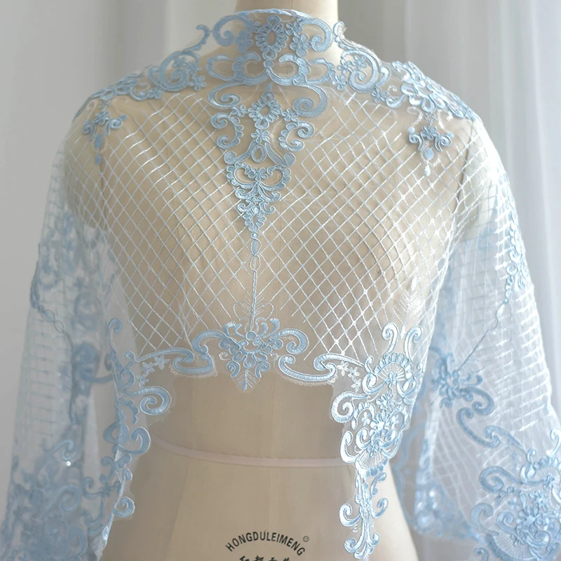 50CM Wide Embroidery Sequins Lace Trim Lace Fabric Wedding Dress Sewing Lace Accessory Blue, White, Ivory, Black in Stock
50CM Wide Embroidery Sequins Lace Trim Lace Fabric Wedding Dress Sewing Lace Accessory Blue, White, Ivory, Black in Stock