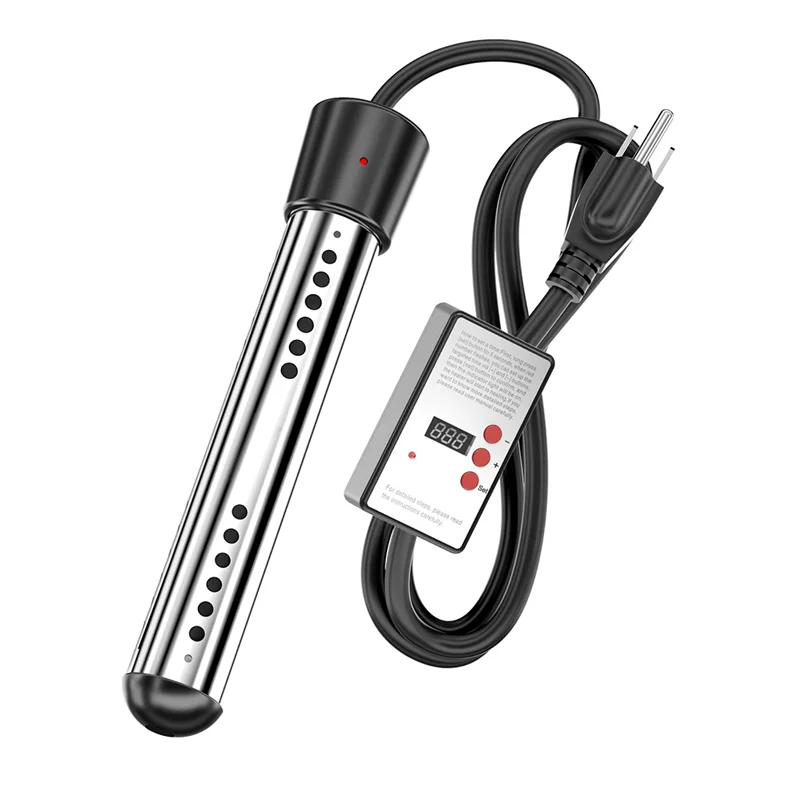 Immersion Water Heater, 1500W Electric Bucket Heater with Timer Auto Shut Off Hot Tub Heater for Home Winter US Plug
Immersion Water Heater, 1500W Electric Bucket Heater with Timer Auto Shut Off Hot Tub Heater for Home Winter US Plug
