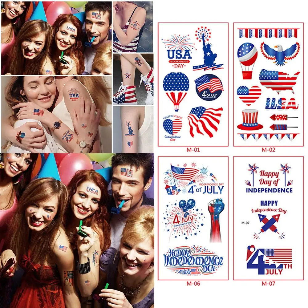 10 PCS Disposable American flag Waterproof Temporary Tattoo Independence Day Tattoo Sticker Fake Tattoo
10 PCS Disposable American flag Waterproof Temporary Tattoo Independence Day Tattoo Sticker Fake Tattoo