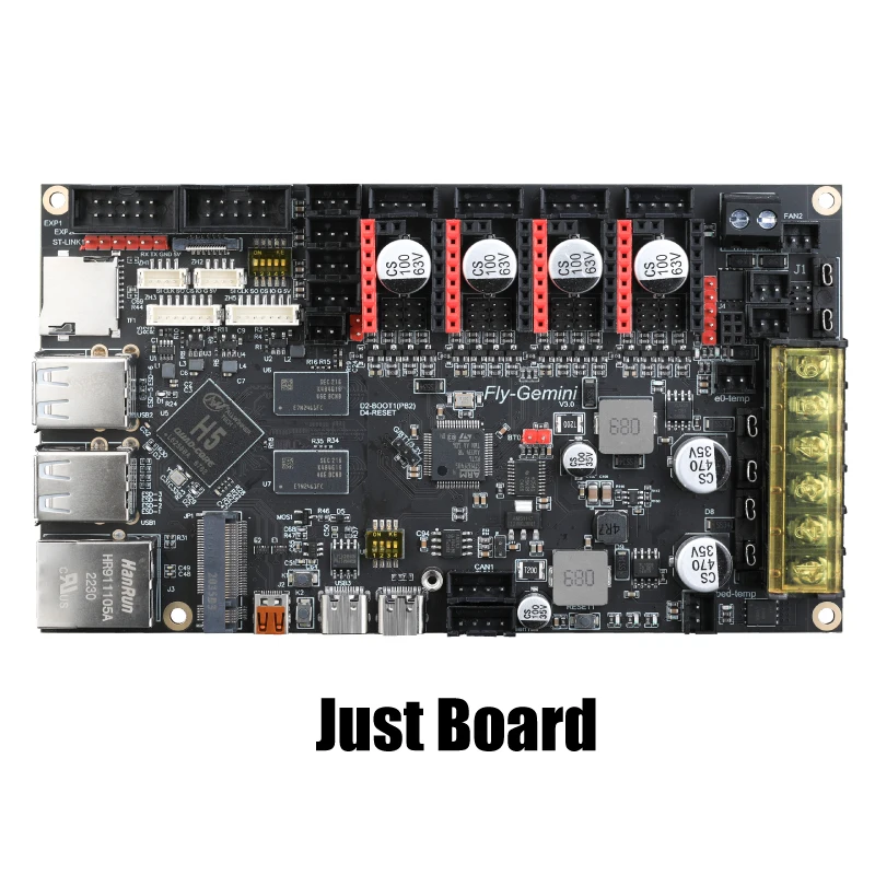 64bit FLY-Gemini V3 Board Dual Chips Klipper & Reprap & Marlin For TMC2209 Ender 3 Voron 0 Delta Tiny-M 3D Printer Parts
64bit FLY-Gemini V3 Board Dual Chips Klipper & Reprap & Marlin For TMC2209 Ender 3 Voron 0 Delta Tiny-M 3D Printer Parts