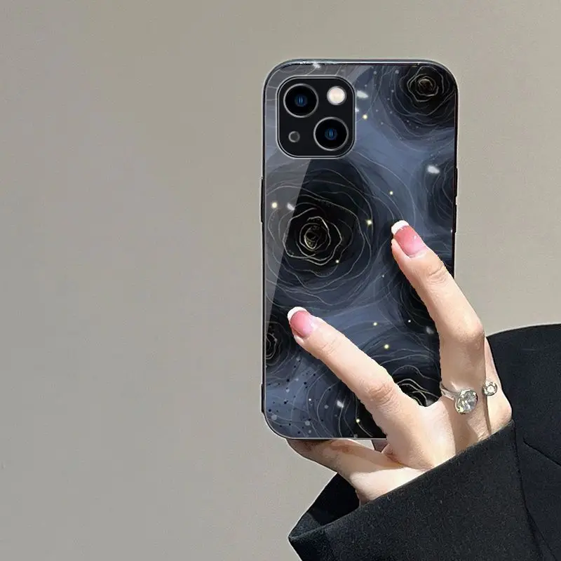 Vintage Black Rose Suitable For IPhone 13/13mini/13pro Phone Case Glass Full Package Personality
Vintage Black Rose Suitable For IPhone 13/13mini/13pro Phone Case Glass Full Package Personality