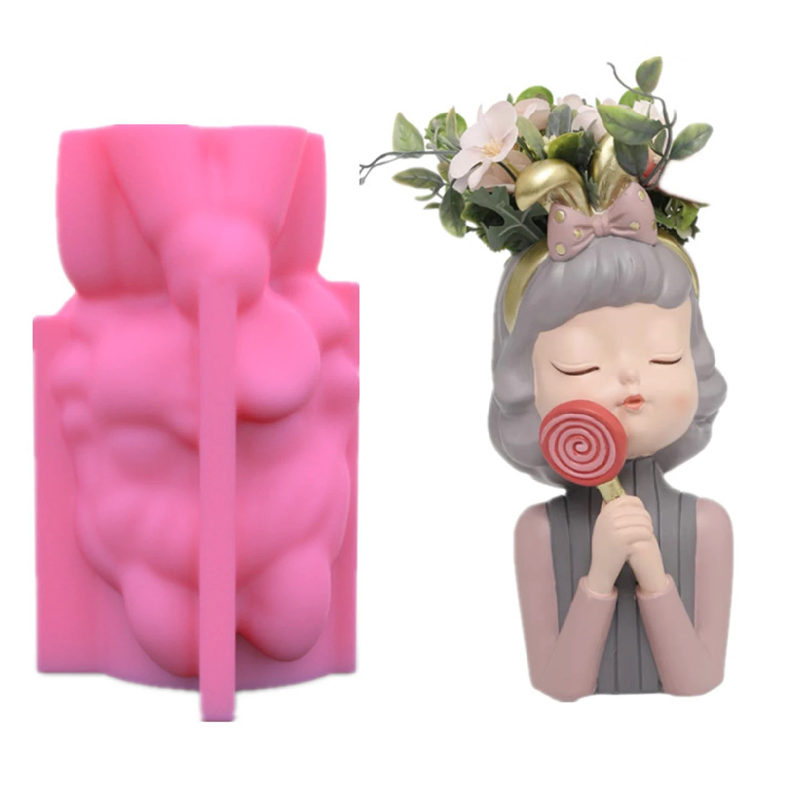 Girl Head Flower Pot Mold Succulents Planter Flower Pot Silicone Mold DIY Aromatherapy Decoration Mold And Flower Pots Silicone
Girl Head Flower Pot Mold Succulents Planter Flower Pot Silicone Mold DIY Aromatherapy Decoration Mold And Flower Pots Silicone