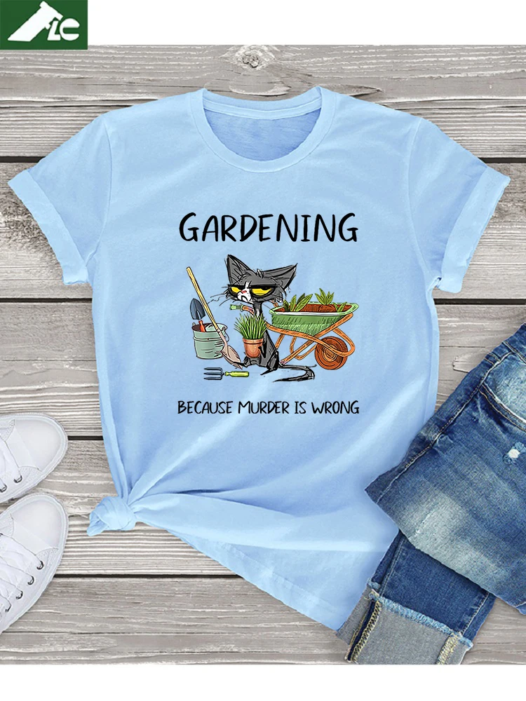 FLC Brand Cat Gardening graphic t Shirt for women clothing Summer Unisex Funny Cat T-Shirt 2022 Fashion Trends Cotton Tops Tees
FLC Brand Cat Gardening graphic t Shirt for women clothing Summer Unisex Funny Cat T-Shirt 2022 Fashion Trends Cotton Tops Tees