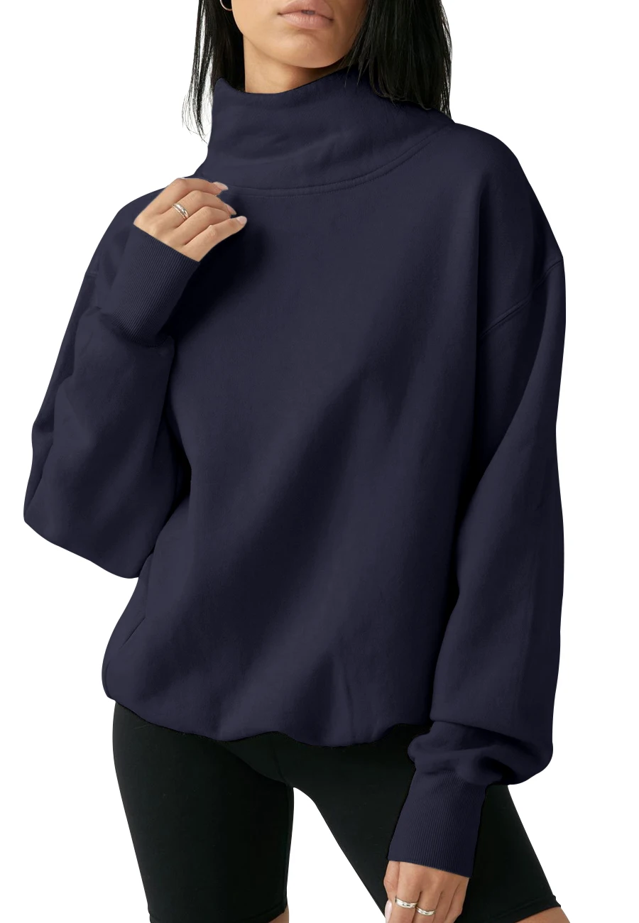 Women's Oversized Turtleneck Sweatshirt Long Sleeve Hoodies Casual Pullover Tops
Women's Oversized Turtleneck Sweatshirt Long Sleeve Hoodies Casual Pullover Tops