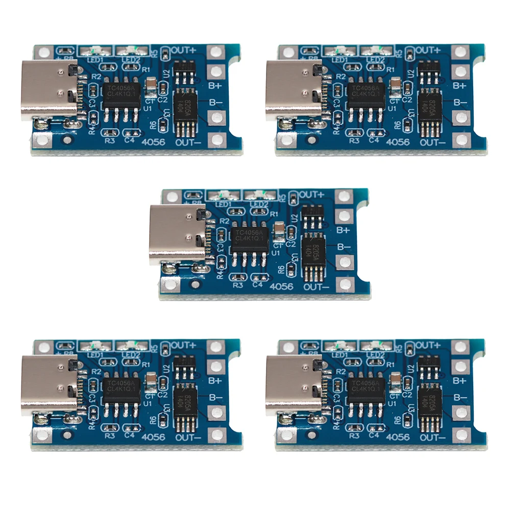 USB 5V 1A Charging Battery Board Linear Battery Charging Technology Red and Green LED Charging Indicators Comes as a 5 Pack
USB 5V 1A Charging Battery Board Linear Battery Charging Technology Red and Green LED Charging Indicators Comes as a 5 Pack