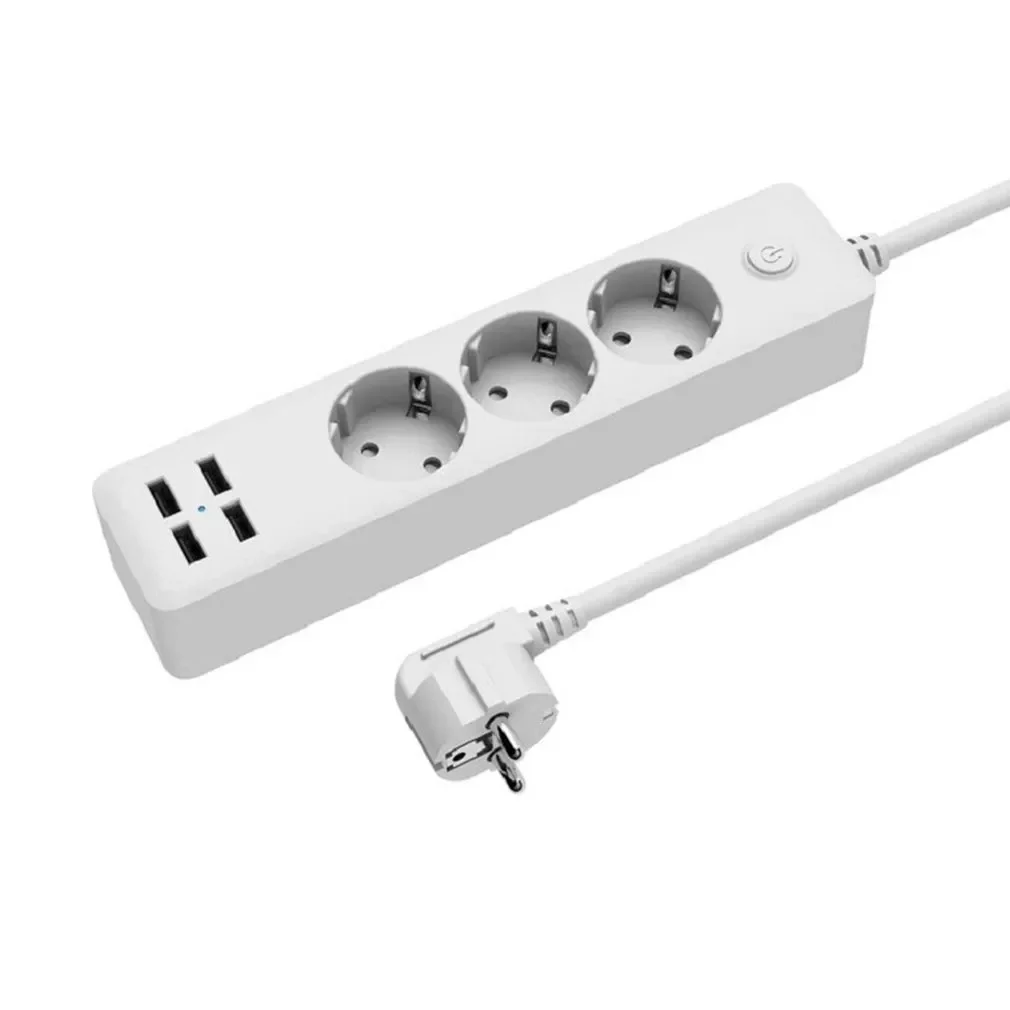 EU Plug Power Strip Network Filter Travel Portable Socket 2A Fast Charging 4 USB Port 1.8M Cable for Smartphones Tablets
EU Plug Power Strip Network Filter Travel Portable Socket 2A Fast Charging 4 USB Port 1.8M Cable for Smartphones Tablets