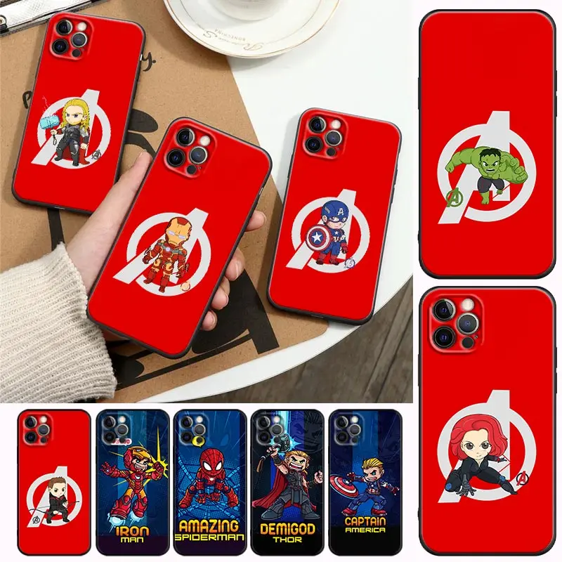 Marvel Avengers Lovely Funny Cartoon Comic Phone Case For Appel iPhone14 13 12 11 Pro Max 8 7 SE XR XS Plus Cover Fundas Coques
Marvel Avengers Lovely Funny Cartoon Comic Phone Case For Appel iPhone14 13 12 11 Pro Max 8 7 SE XR XS Plus Cover Fundas Coques
