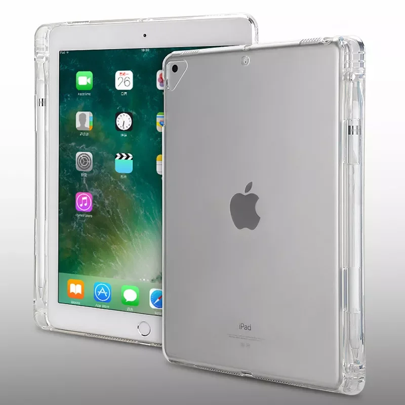 Чехол для iPad 9,7 2017 2018, мягкая прозрачная задняя крышка из ТПУ с держателем для карандаша, Чехол для iPad Air 2 1 Pro 10,5 Pro 11 2018, чехол + ручка
Чехол для iPad 9,7 2017 2018, мягкая прозрачная задняя крышка из ТПУ с держателем для карандаша, Чехол для iPad Air 2 1 Pro 10,5 Pro 11 2018, чехол + ручка