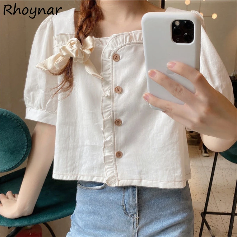 Puff Sleeve Shirts Women College Young Crop Edible Tree Fungus Summer Elegant Kawaii Chic French Style Retro Tender Classic Ins
Puff Sleeve Shirts Women College Young Crop Edible Tree Fungus Summer Elegant Kawaii Chic French Style Retro Tender Classic Ins