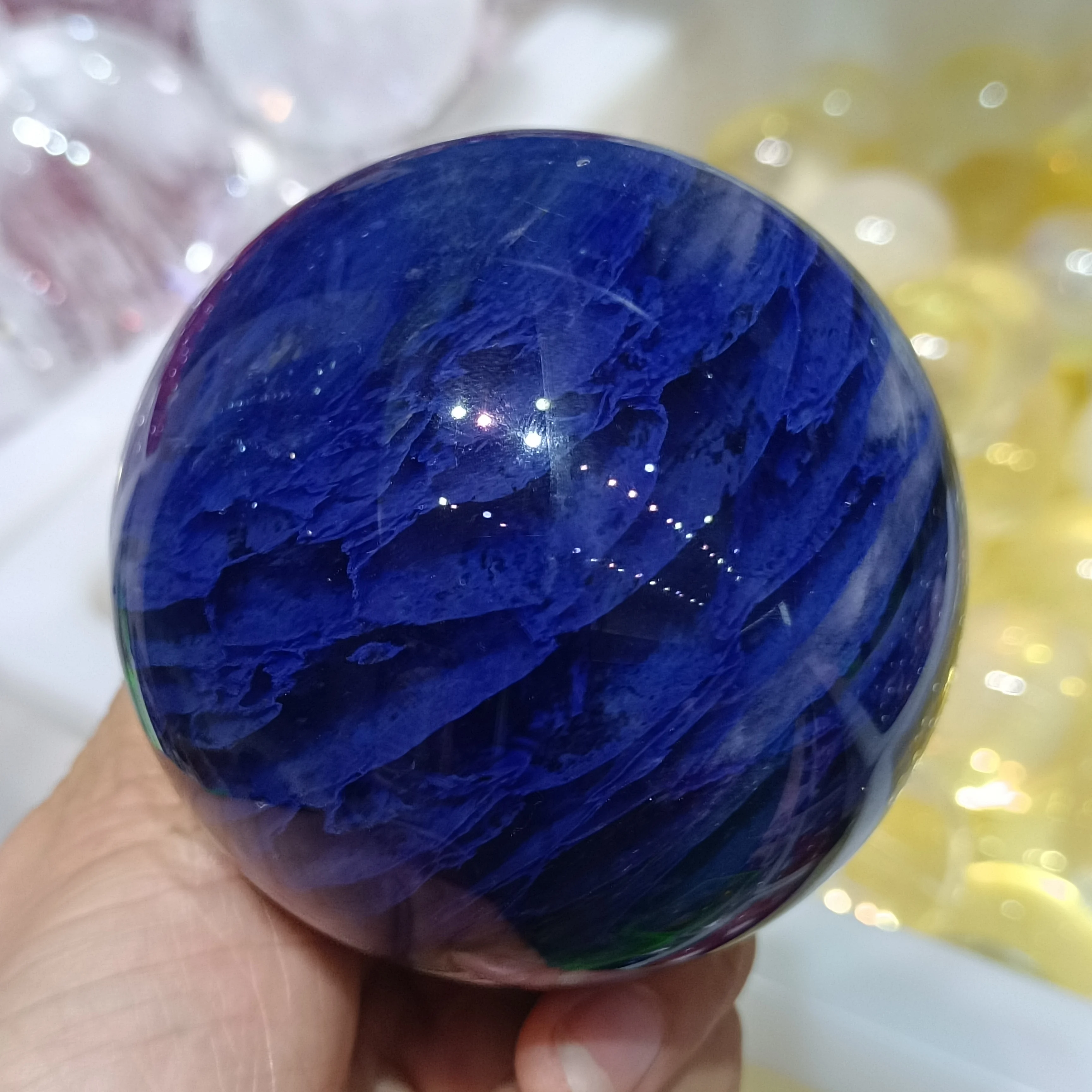 Beautiful high temperature melting stone ball hand-polished home living room porch office desktop decoration craft gifts
Beautiful high temperature melting stone ball hand-polished home living room porch office desktop decoration craft gifts