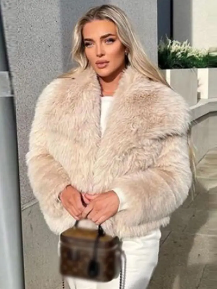 Suninheart Lapel Faux Fur Plush Jackets Women Fleece Warm Thickened Coat Single-breasted Jacket Coat Autumn Winter Female Coat
Suninheart Lapel Faux Fur Plush Jackets Women Fleece Warm Thickened Coat Single-breasted Jacket Coat Autumn Winter Female Coat