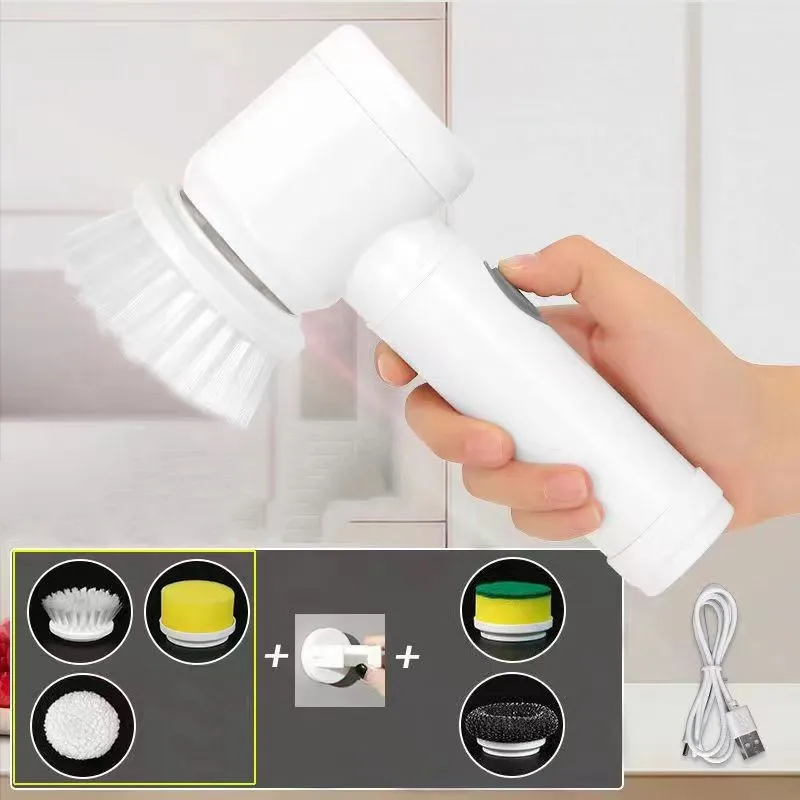 Электрическая щетка для чистки ванной комнаты, перезаряжаемая щетка, щетка для душа, используемая для чистки стен, ванн, туалета, кухонных р... 
Электрическая щетка для чистки ванной комнаты, перезаряжаемая щетка, щетка для душа, используемая для чистки стен, ванн, туалета, кухонных р...