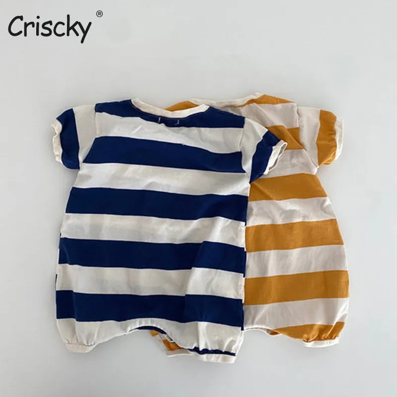 Criscky Baby Rompers Infant Jumpsuit Boy&girls clothes Casual Striped Newborn Baby clothes Girl Kids Summer Clothes 2022
Criscky Baby Rompers Infant Jumpsuit Boy&girls clothes Casual Striped Newborn Baby clothes Girl Kids Summer Clothes 2022