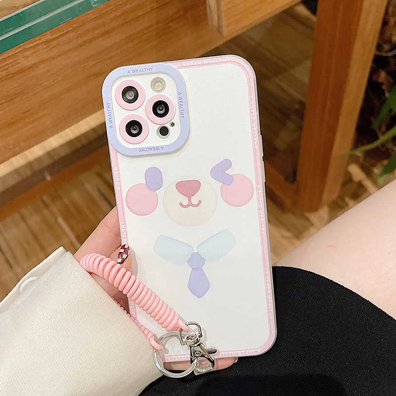 Cute Bow Tie Dog Bracelet Lanyard Phone Case For iPhone 13 11 12 Pro X XR XS Max MINI 7 8 Plus Transparent Cartoon 13 Case Cover
Cute Bow Tie Dog Bracelet Lanyard Phone Case For iPhone 13 11 12 Pro X XR XS Max MINI 7 8 Plus Transparent Cartoon 13 Case Cover