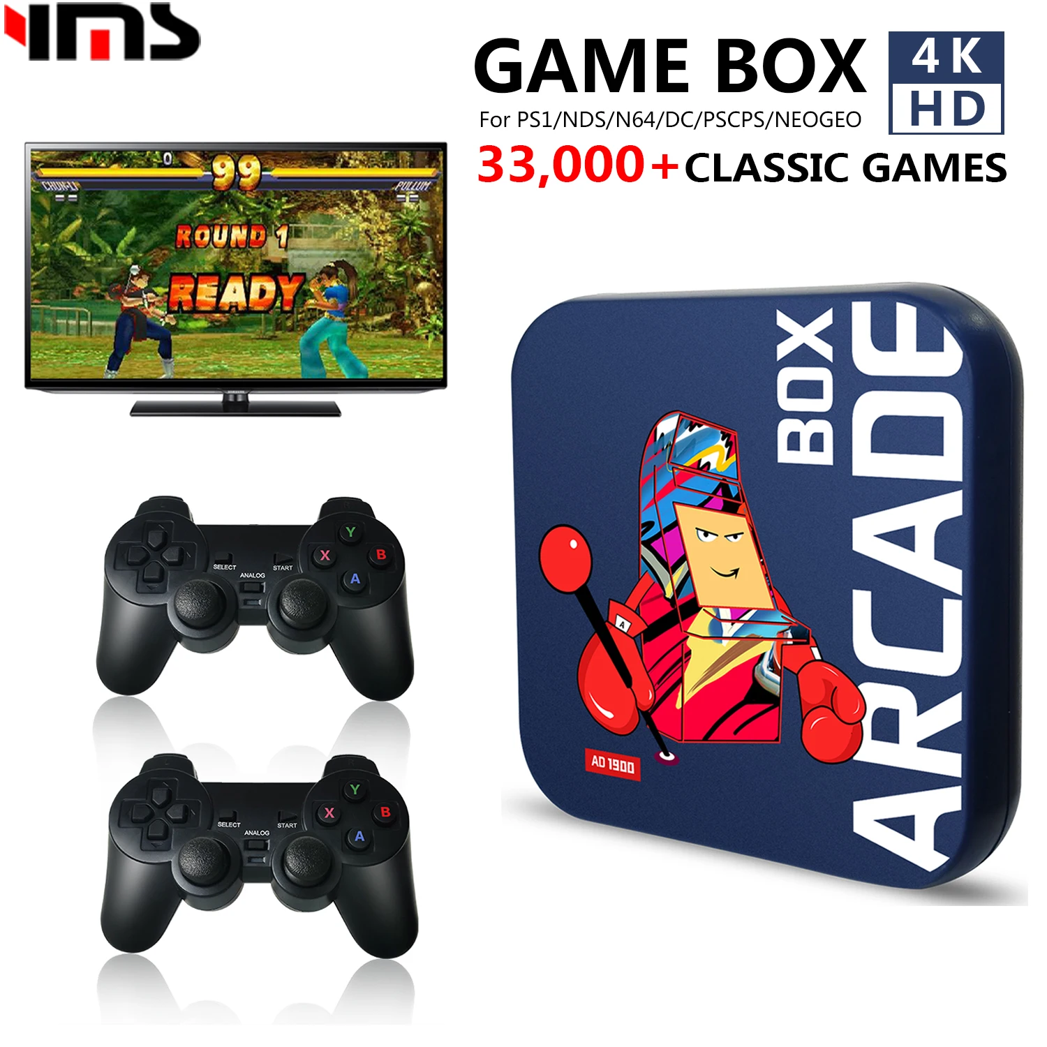 Аркадная игровая консоль для PS1/NDS/N64/DC/видео игровая консоль Встроенная Ретро 40000 + игровая ретро мини консоль 4K HD дисплей по телевизору
Аркадная игровая консоль для PS1/NDS/N64/DC/видео игровая консоль Встроенная Ретро 40000 + игровая ретро мини консоль 4K HD дисплей по телевизору