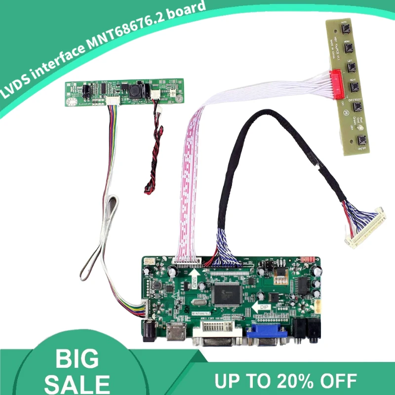 New M.NT68676 Control Board Monitor Kit for LM230WF3-SLE1 LM230WF3-SLK1 HDMI+DVI+VGA LCD LED Screen Controller Board Driver
New M.NT68676 Control Board Monitor Kit for LM230WF3-SLE1 LM230WF3-SLK1 HDMI+DVI+VGA LCD LED Screen Controller Board Driver