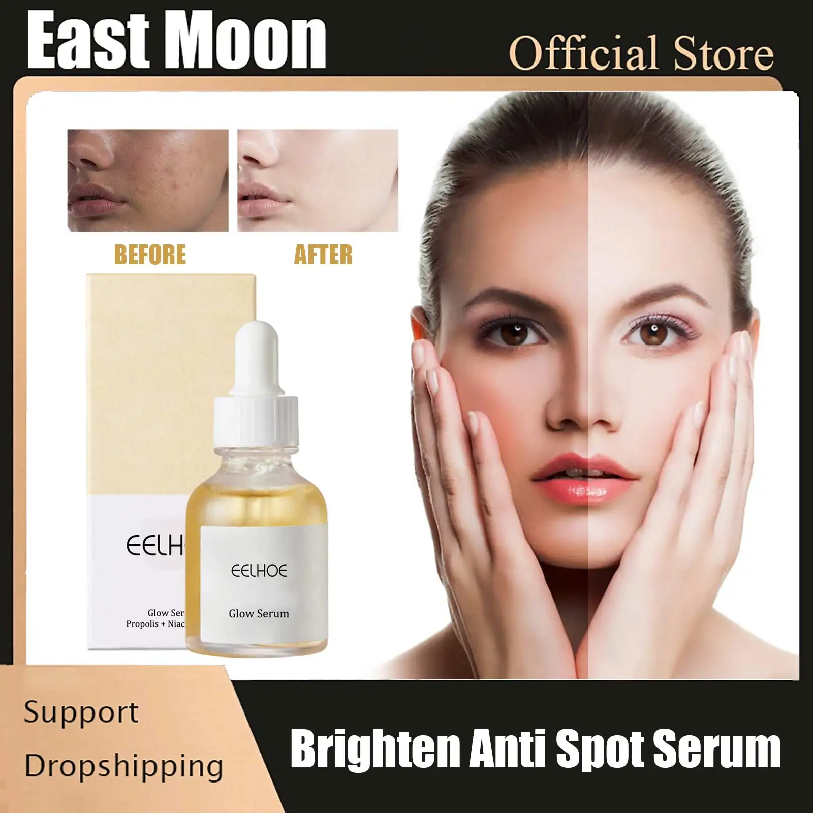 Lightening Face Serum Remove Dark Spots Smooth Skin Moisturizing Freckles Chloasma Melasma Remover Whitening Essence Oil 30ml
Lightening Face Serum Remove Dark Spots Smooth Skin Moisturizing Freckles Chloasma Melasma Remover Whitening Essence Oil 30ml