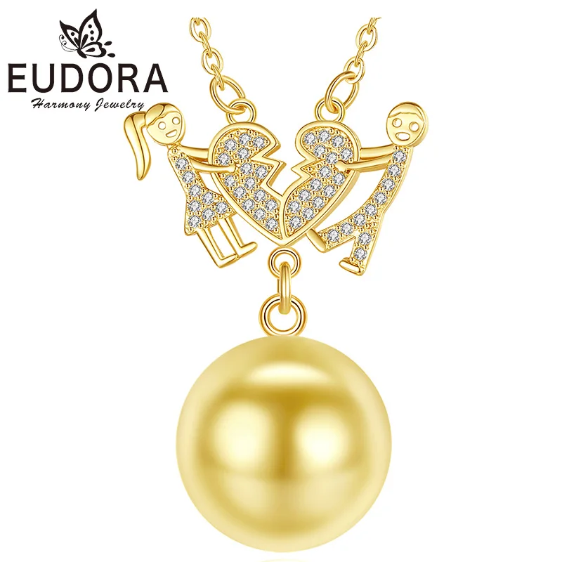 Eudora Harmony Ball 20mm Couple Heart Necklace Exquisite Zircon Pendant Angel Caller Baby Chime Ball Fashion Women Jewelry Gift
Eudora Harmony Ball 20mm Couple Heart Necklace Exquisite Zircon Pendant Angel Caller Baby Chime Ball Fashion Women Jewelry Gift