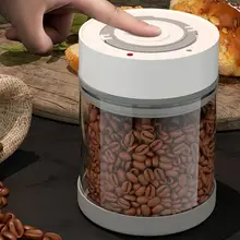 Coffee Beans Tea 600/950ml Airtight Container Useful Convenient Sealed Tank Electric Vacuum Airtight Jar for Home