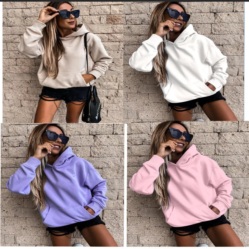 Woman Solid Color O-Neck Sweatshirt Casual Loose Fit Hoodie Harajuku Aesthetic Streetwear Pullover Velvet Tops Korean Pop
Woman Solid Color O-Neck Sweatshirt Casual Loose Fit Hoodie Harajuku Aesthetic Streetwear Pullover Velvet Tops Korean Pop