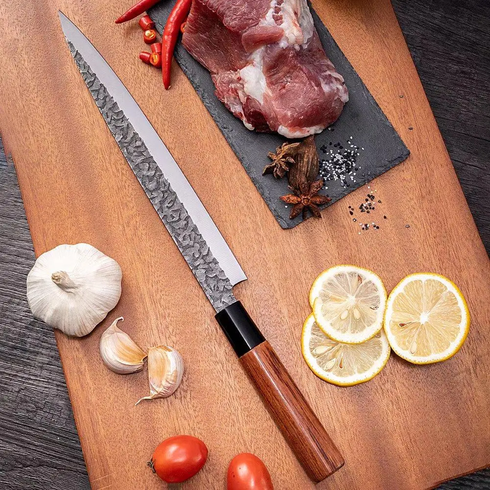 Японский кухонный нож Sashimi ножи из высокоуглеродистой стали суши нож для лосося нож Кливер ножи сырой Филейный Нож для рыбы нож
Японский кухонный нож Sashimi ножи из высокоуглеродистой стали суши нож для лосося нож Кливер ножи сырой Филейный Нож для рыбы нож
