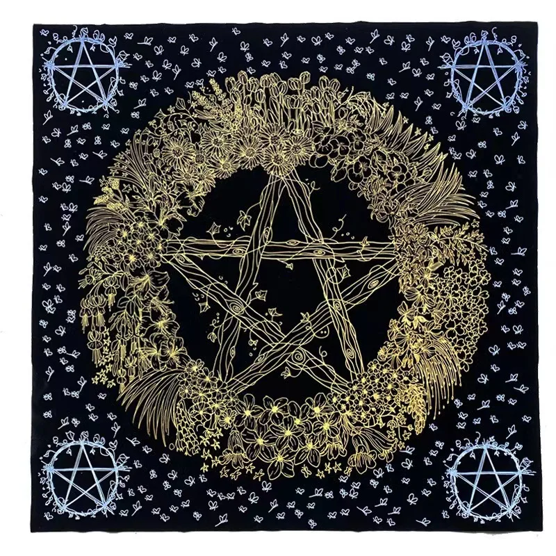Tarot Tablecloth Velvet Nature Flower Divination Altar Cloth Board Game Fortune Astrology Pentagram Oracle Card Pad 60x60CM
Tarot Tablecloth Velvet Nature Flower Divination Altar Cloth Board Game Fortune Astrology Pentagram Oracle Card Pad 60x60CM
