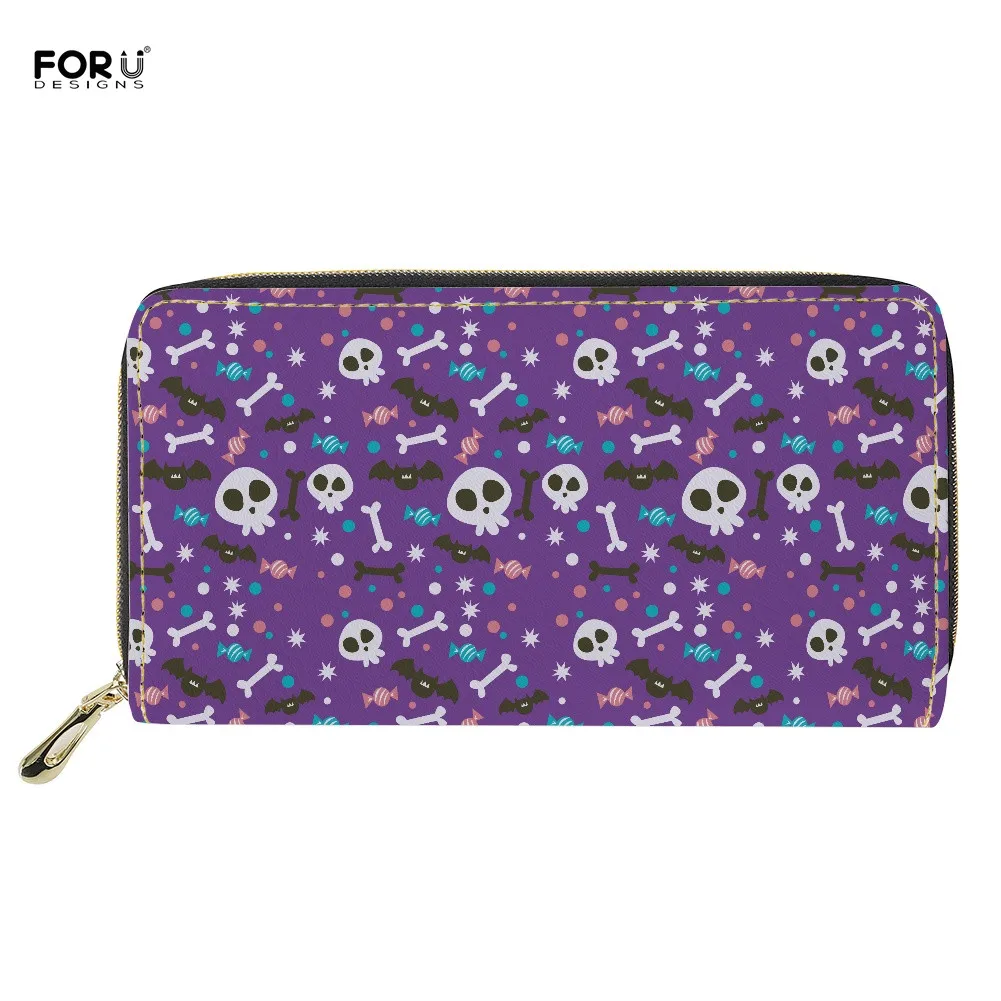 FORUDESIGNS Female Custom Wallet Cartoon Skull Design Women's Purse Card Holder PU Leather Wristlet Wallets for Ladies 2022
FORUDESIGNS Female Custom Wallet Cartoon Skull Design Women's Purse Card Holder PU Leather Wristlet Wallets for Ladies 2022