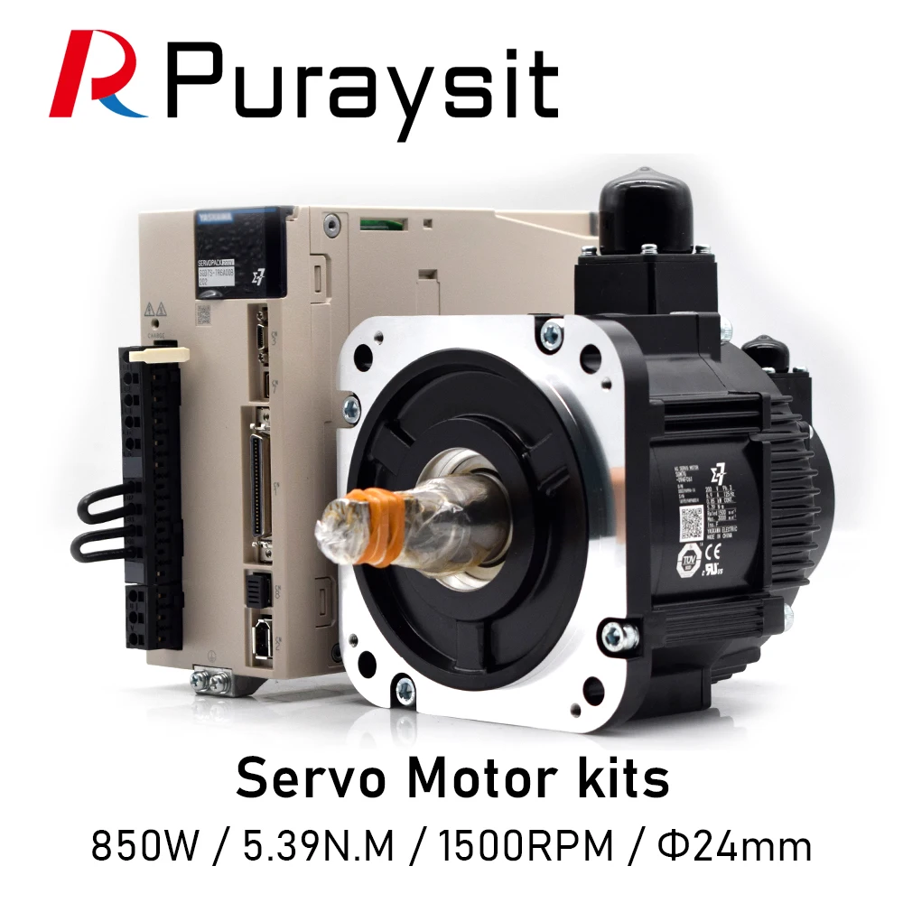 Puraysit Servo Motor kits 850W SGD7S-7R6A00B202 SGM7G-09AFC61 5.39N.m 6.9A Dia.24mm with 3M Cable
Puraysit Servo Motor kits 850W SGD7S-7R6A00B202 SGM7G-09AFC61 5.39N.m 6.9A Dia.24mm with 3M Cable