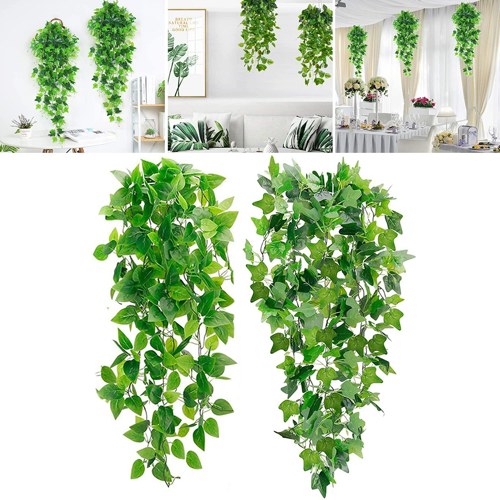 2 Strands Artificial Vine Fake Leaf Plants Plastic Leaves Ivy Garland Fake Greenery Hanging Plants Decoration For Bedroom Party
2 Strands Artificial Vine Fake Leaf Plants Plastic Leaves Ivy Garland Fake Greenery Hanging Plants Decoration For Bedroom Party