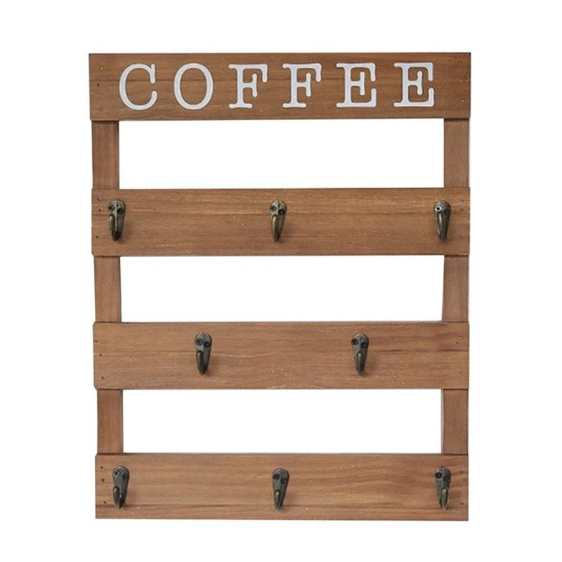 Wooden Mug Storage Rack Coffee Tea Water Cup Hanging Holder Wall Mounted Draining Mug Rack Down Mug Bottle Display Rack
Wooden Mug Storage Rack Coffee Tea Water Cup Hanging Holder Wall Mounted Draining Mug Rack Down Mug Bottle Display Rack