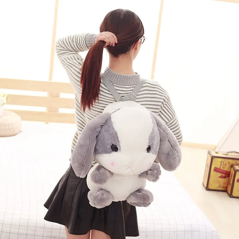 New cartoon rabbit backpack Girl cute plush doll toy backpack female fur shoulder bag
New cartoon rabbit backpack Girl cute plush doll toy backpack female fur shoulder bag
