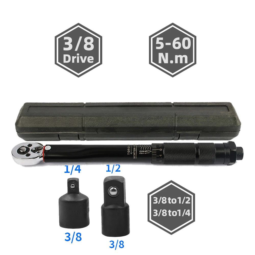Динамометрический ключ 2-1/2 Н. М 3/8 1/4 Квадратный привод предустановленные автомобильные ключи для велосипеда Измерение силы автомобиля мастерские ручные инструменты 
Динамометрический ключ 2-1/2 Н. М 3/8 1/4 Квадратный привод предустановленные автомобильные ключи для велосипеда Измерение силы автомобиля мастерские ручные инструменты